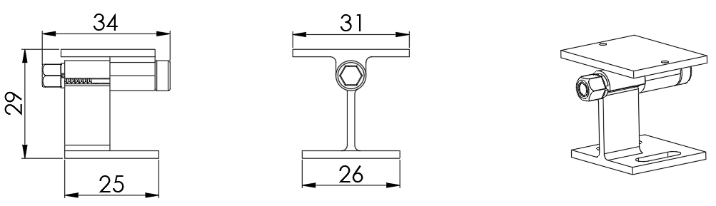 Tipo 3, soporte giratorio