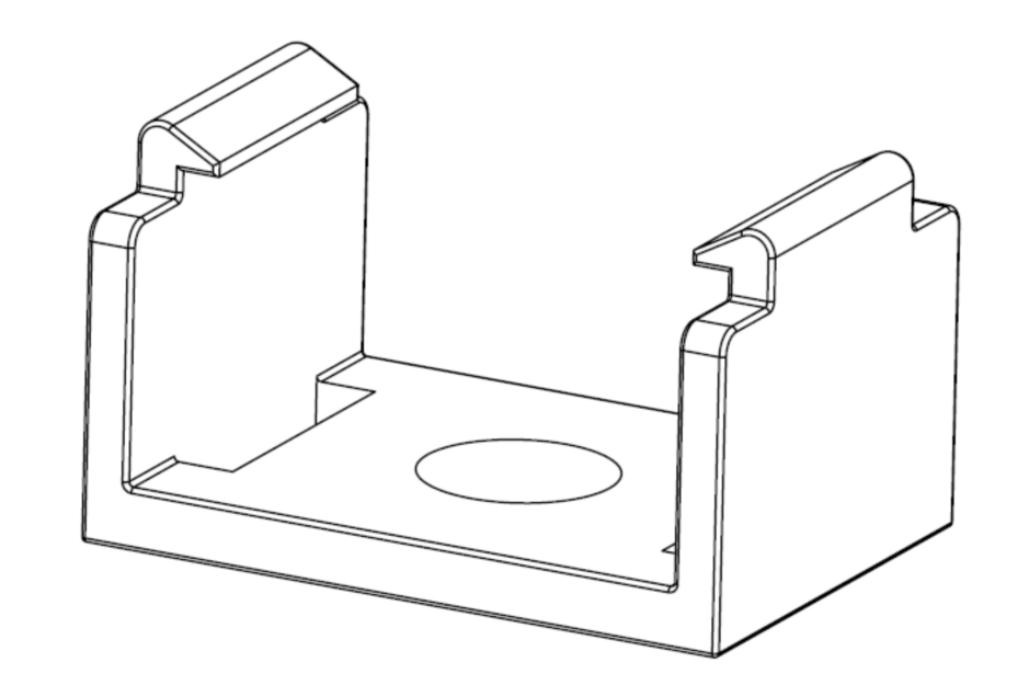 Tipo 1, clips transparentes para aplicaci&oacute;n en interiores