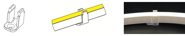 Tipo 1, clips transparentes para aplicaci&oacute;n en interiores